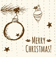 Christmas Hand Drawn Composition