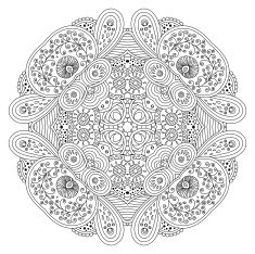 Black And White Mandala N4