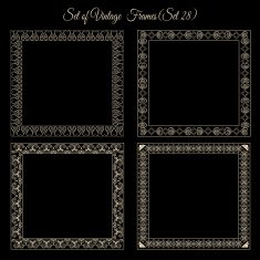 Set of decorative borders N3