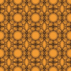 Seamless outlines pattern in oriental style Islam Arabic Asian motifs