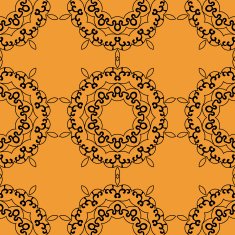 Mandala postcard wallpaper tile Ornamental seamless pattern oriental mandala art