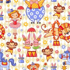 Vector illustration on the theme circus