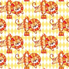 Vector illustration with lions N2