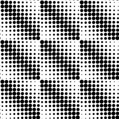 Black and white geometric seamless pattern with circle