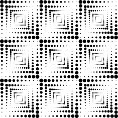 Black and white geometric seamless pattern with circle N2