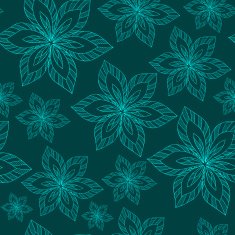 blue big flowers on a background vector
