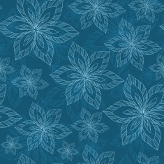 blue big flowers on a background vector seamless