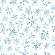 Blue snowflakes on white background seamless pattern N5