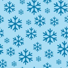 Blue snowflakes on blue background seamless pattern N4
