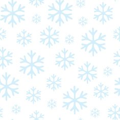 Blue snowflakes on white background seamless pattern N13