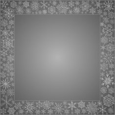 Frame from snowflakes
