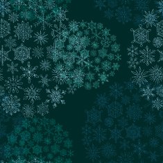 blue background christmas balls from snowflakes