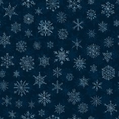 snowflakes on a dark blue background N4