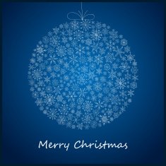 Christmas ball of snowflakes N2