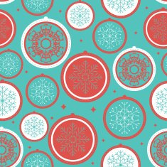 Abstract Christmas and New Year Seamless Pattern Background Vec N2