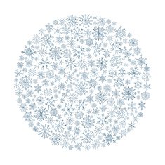 Christmas ball from snowflakes N2