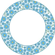 Blue Daisy Vector Illustration N2 Free Image Download