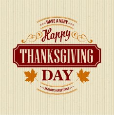 Typographic Thanksgiving Design Vector illustration N7