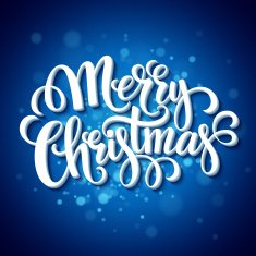 Merry Christmas typography Vector illustration