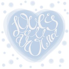 Love is all around card
