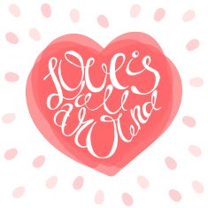 Love is all around card N2