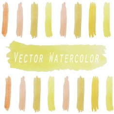 Light orange yellow vintage banner N2