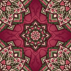 Bright tracery of mandalas