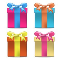 vector gift box set N2