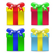 vector gift box set N3
