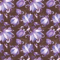 Vector Lily Floral Pattern