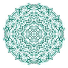 Isolated mandala pattern Vintage ethnic background frame N8