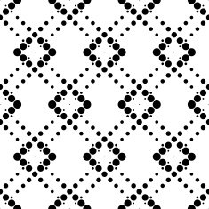 Black and white geometric seamless pattern with circle N12