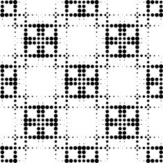 Black and white geometric seamless pattern with circle N15