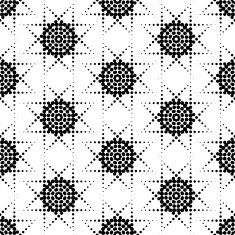 Black and white geometric seamless pattern with circle N16