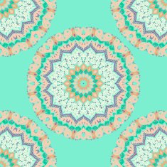 Isolated mandala pattern Vintage ethnic background frame N11