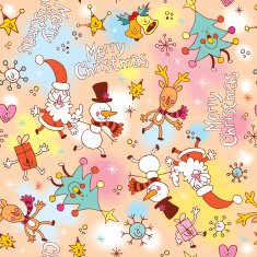 Merry Christmas seamless pattern N2