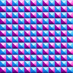 Colorful pyramids seamless vetor pattern
