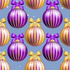 New Year pattern with ball Christmas wallpaper N27