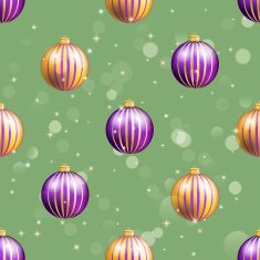 New Year pattern with ball Christmas wallpaper N28