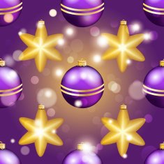New Year pattern with ball Christmas wallpaper N39