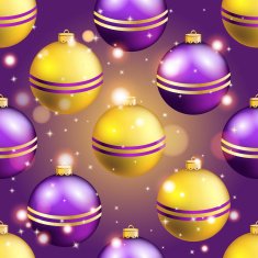 New Year pattern with ball Christmas wallpaper N41