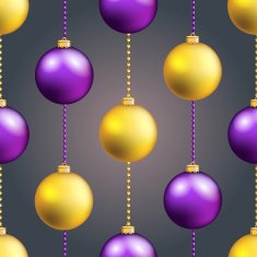 New Year pattern with ball Christmas wallpaper N44