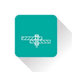 Bolt and nut icon vector illustration N6