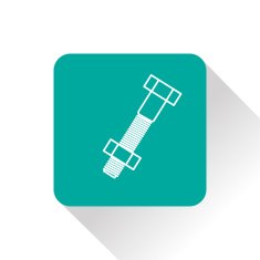 Bolt and nut icon vector illustration N7