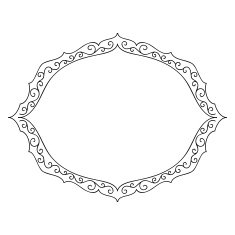 Isolated Abstract Floral pattern on white background N32