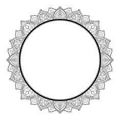 Isolated Abstract Floral pattern on white background N45