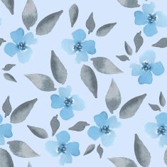 Blossom Watercolor floral background Seamless pattern 02 N2