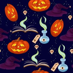 seamless pattern of helloween