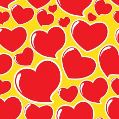 Heart love seamless pattern background Vector illustration N6