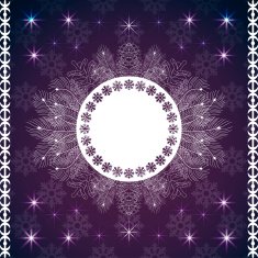 White christmas frame vector N2